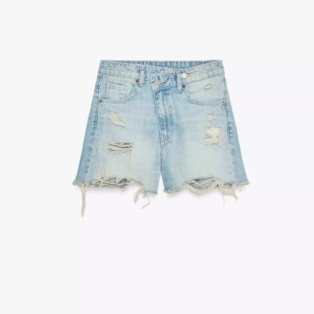 ZARA MOM DENIM SHORTS